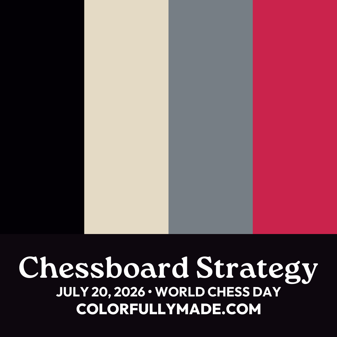 Chessboard Strategy color palette for World Chess Day