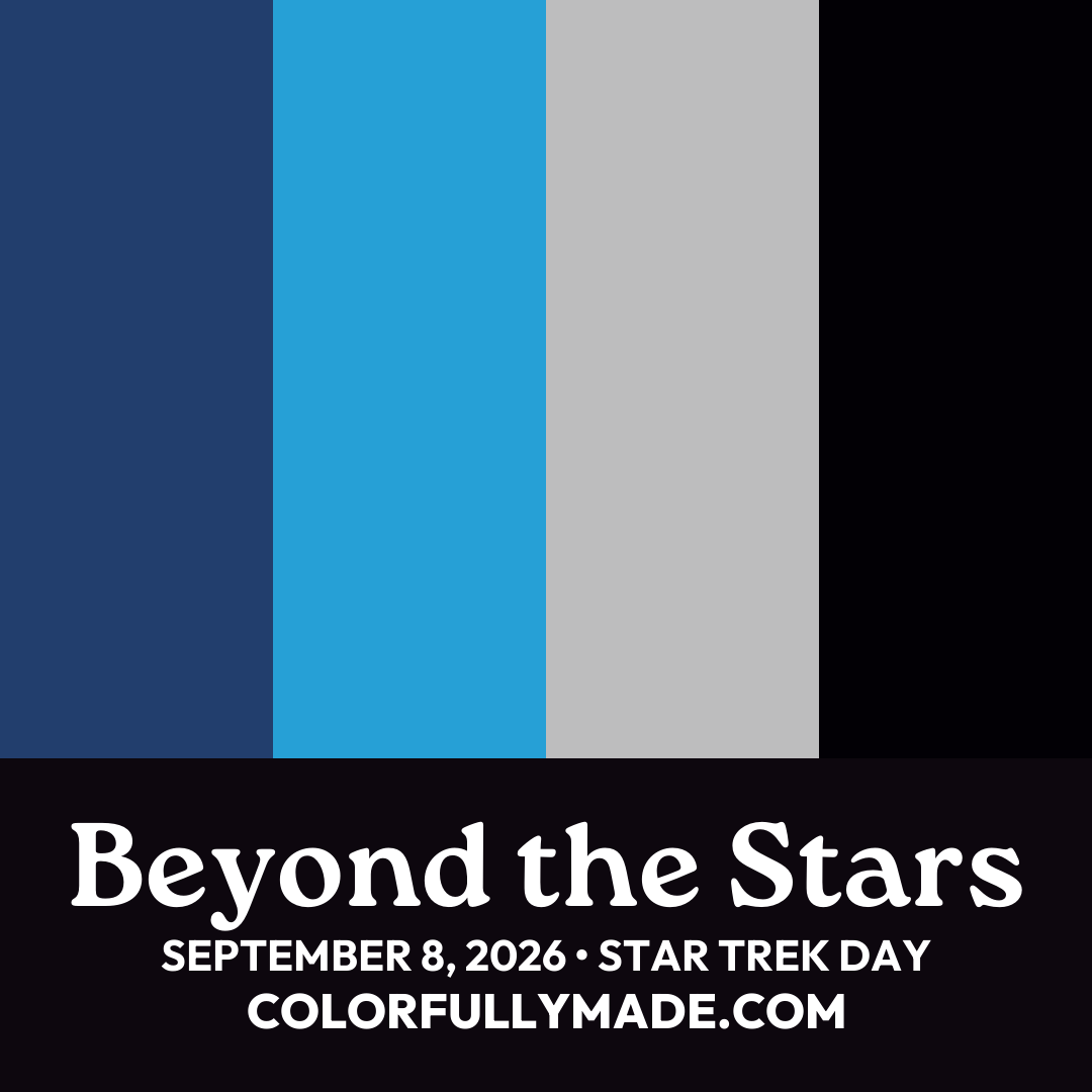 Beyond the Stars color palette for Star Trek Day