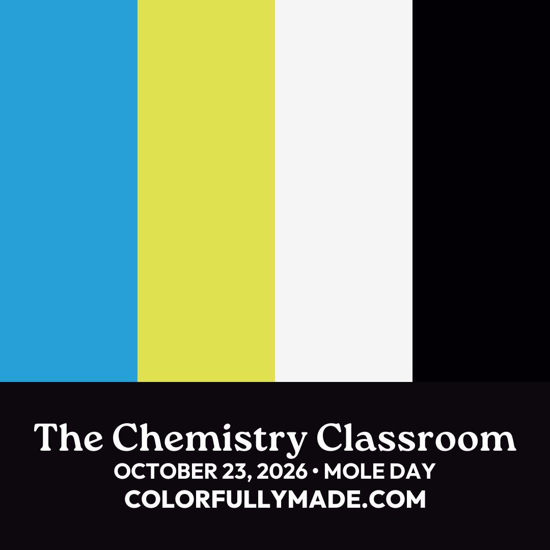 The Chemistry Classroom color palette for Mole Day