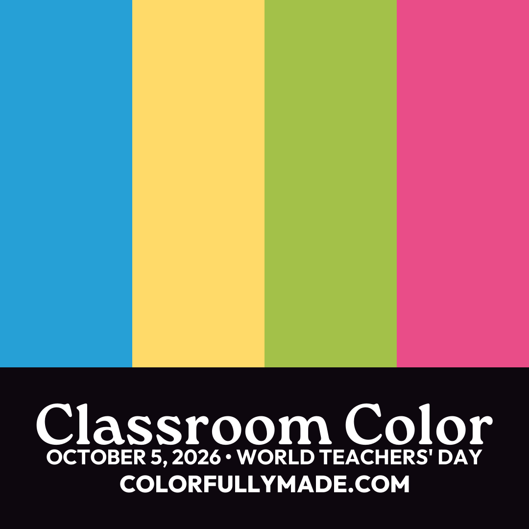 Classroom Color color palette for World Teachers' Day