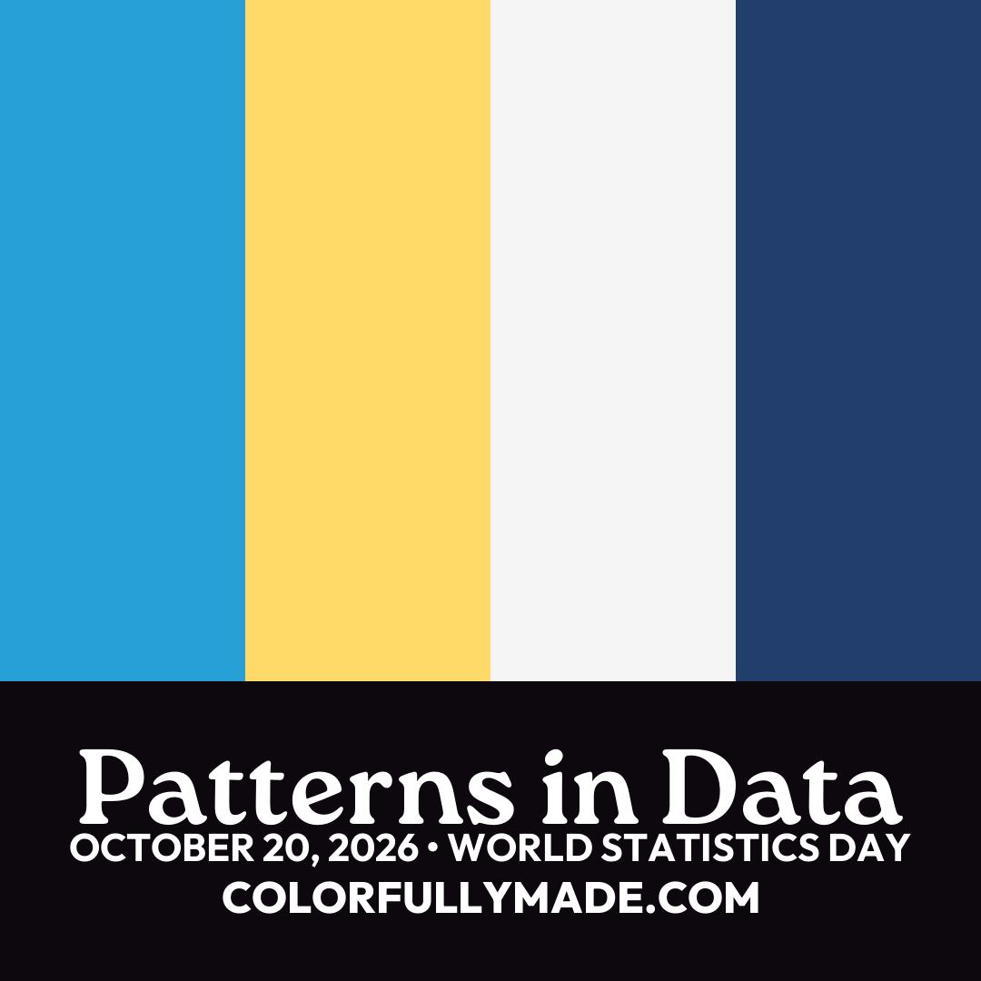 Patterns in Data color palette for World Statistics Day