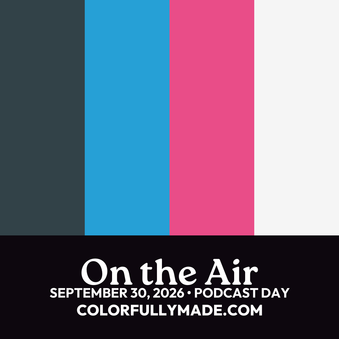 On the Air color palette for Podcast Day
