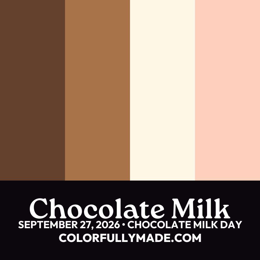 Chocolate Milk color palette for Chocolate Milk Day