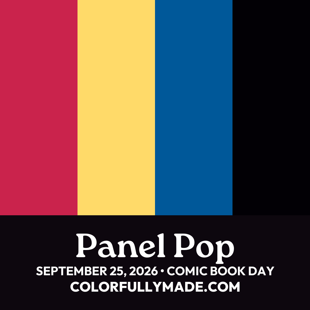 Panel Pop color palette for Comic Book Day