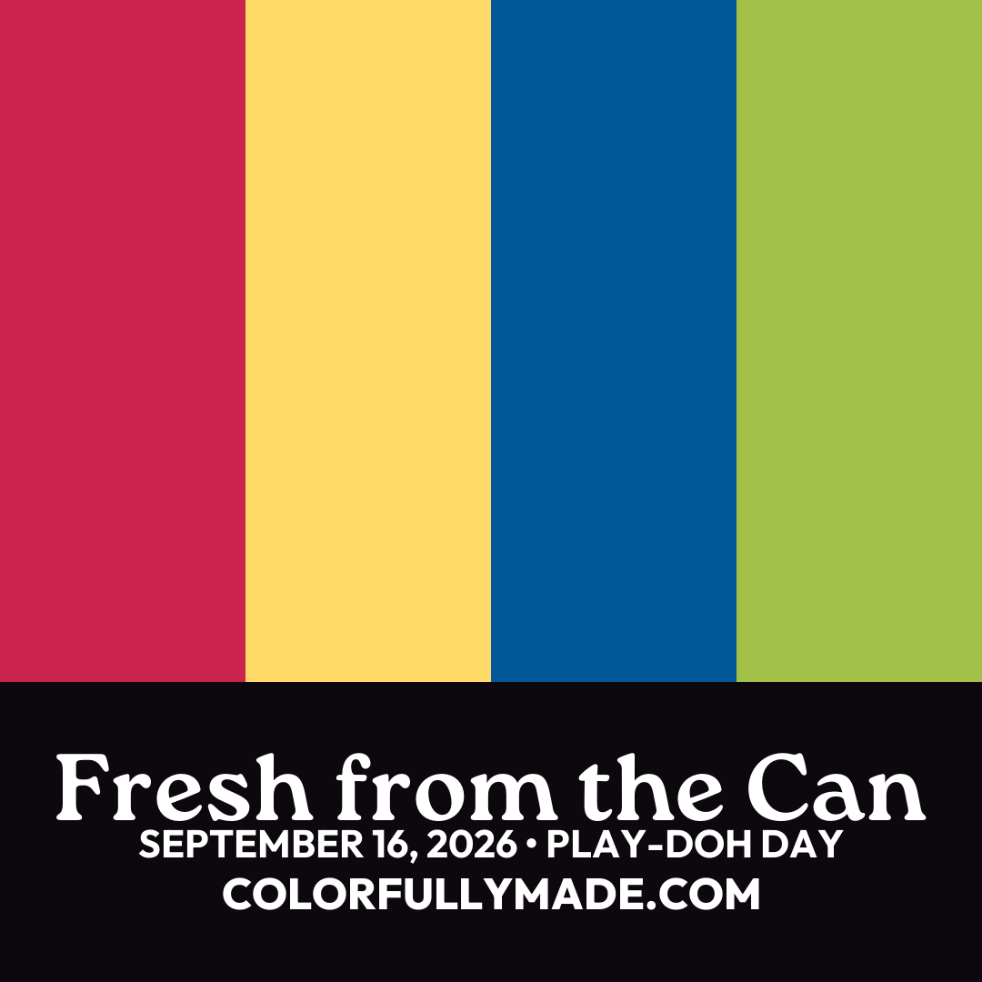 Fresh from the Can color palette for Play-Doh Day