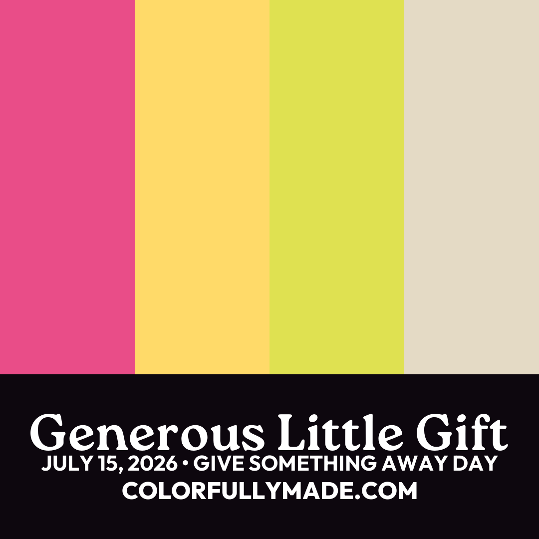 Generous Little Gift color palette for Give Something Away Day