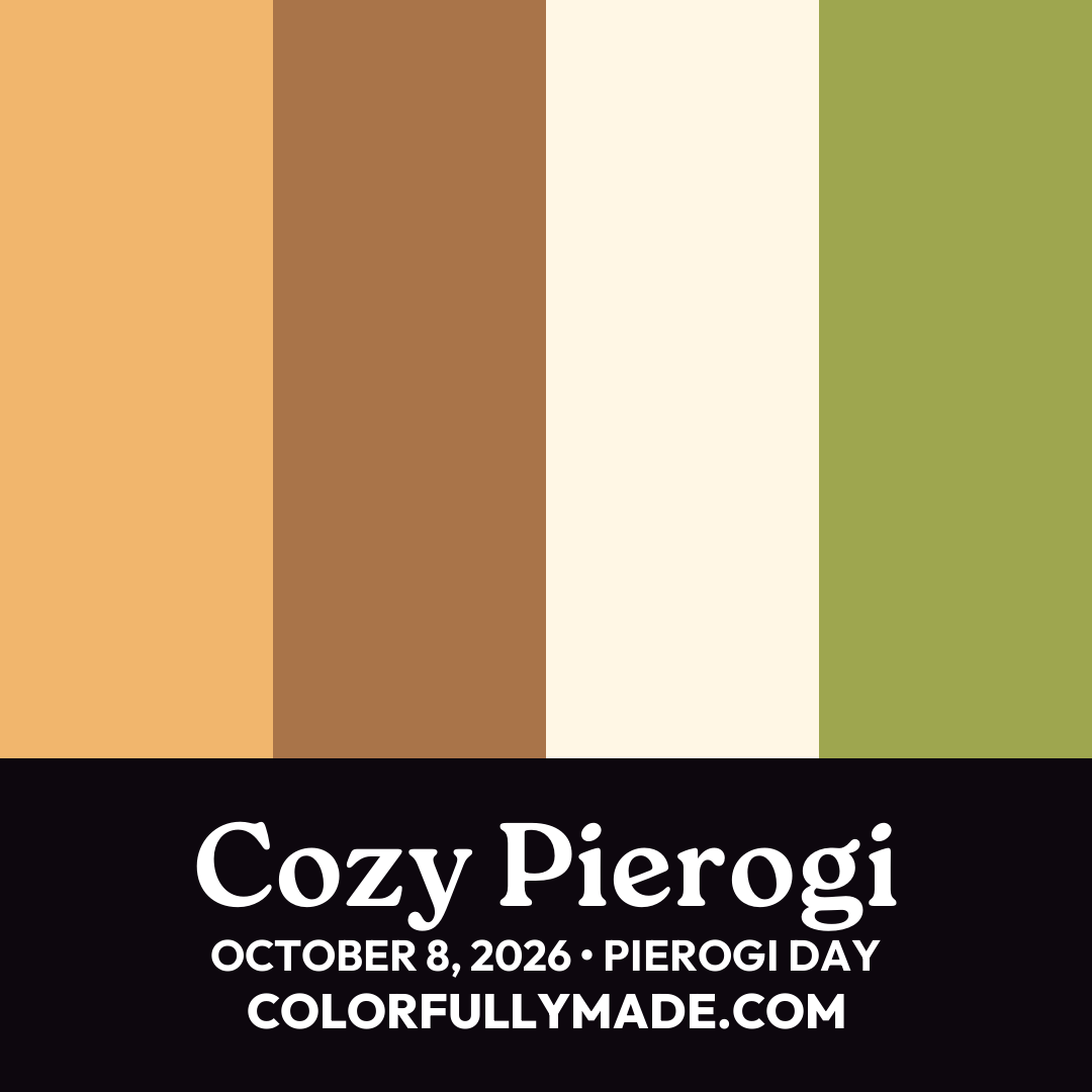 Cozy Pierogi color palette for Pierogi Day