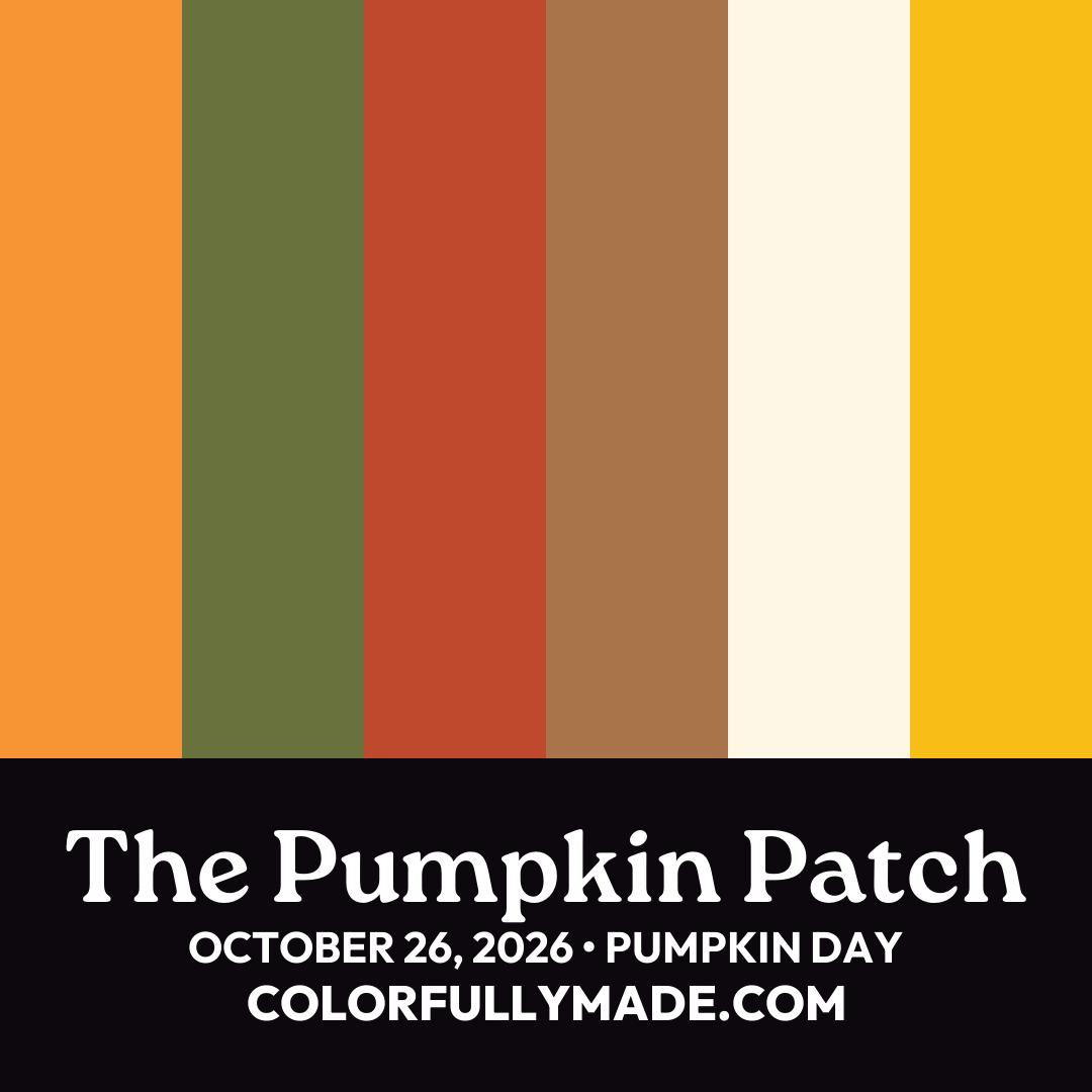 The Pumpkin Patch color palette for Pumpkin Day