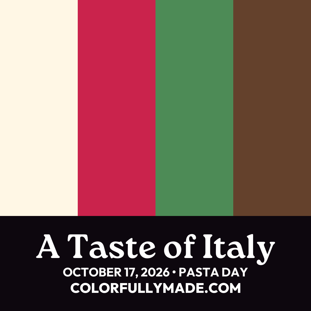 A Taste of Italy color palette for Pasta Day